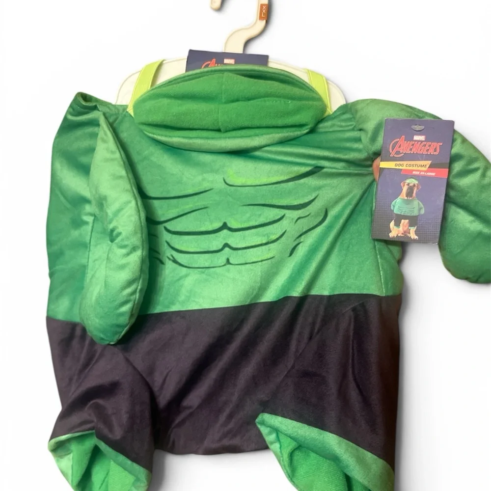 Marvel Green and Black Hulk Dog Costume - Avengers Pet Outfit